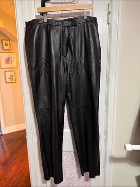 Black Leather Woman’s Pants